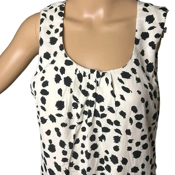 DESIGUAL pleated polka dots dress,sleeveless,B&W dalmatian,dots,pockets,like new - Picture 2 of 11